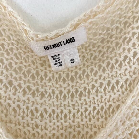 Helmut Lang Destroyed Linen Open Knit Sweater - Picture 5 of 8